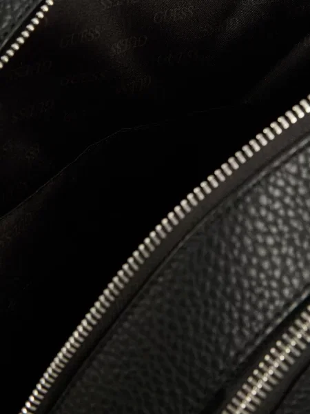 Кожаный рюкзак Guess черный