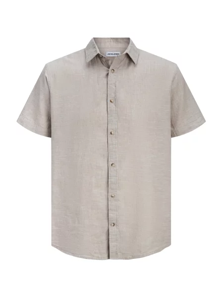 JACK & JONES Cămașă JJESUMMER gri piatră bej