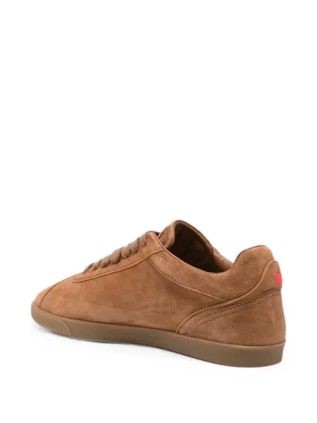 Fűzős szarvasbőr sneaker Kiton barna