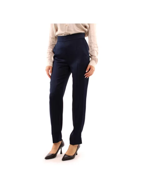 Pantaloni Maxmara Studio albastru