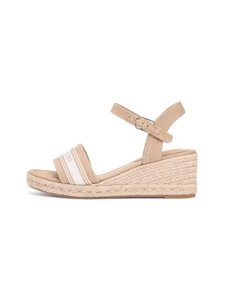 Espadrile Tommy Hilfiger cu pană bej
