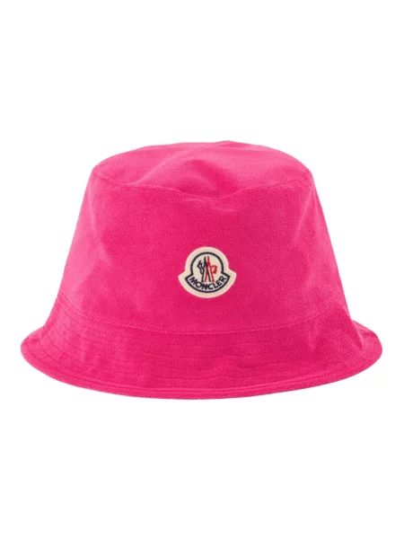 Czapka Moncler dwustronna różowa