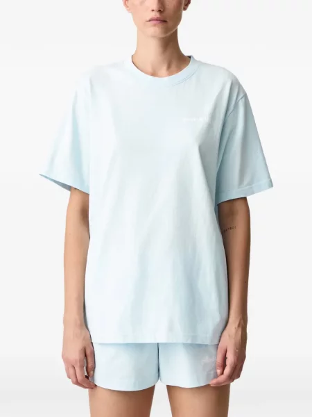 Tricou Sporty & Rich cu imagine albastru