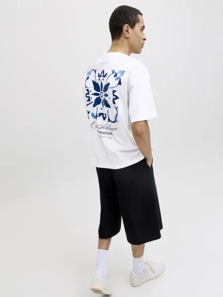Футболка JACK & JONES ART PRINT TEE білий