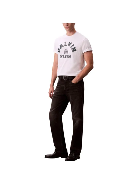 Tricou Calvin Klein Jeans alb