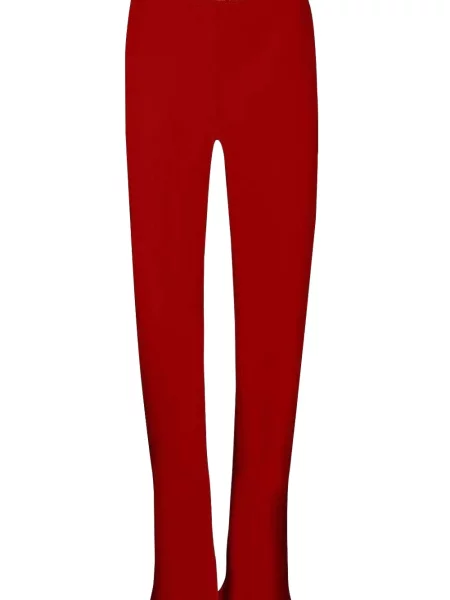 Pantaloni Peter Cohen de mătase roșu