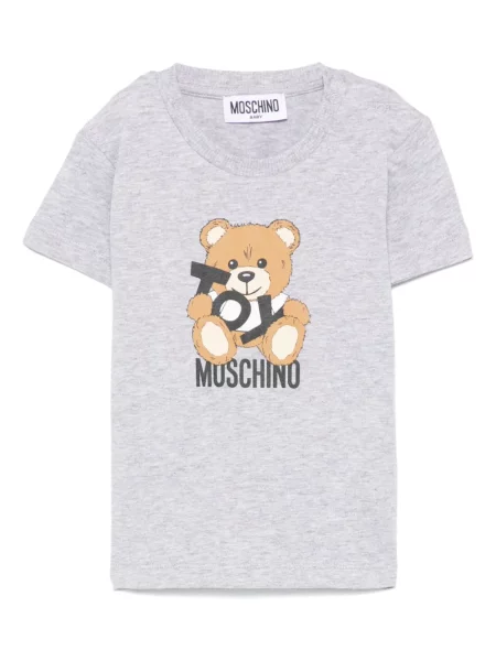 Koszulka dziecięca Moschino szara