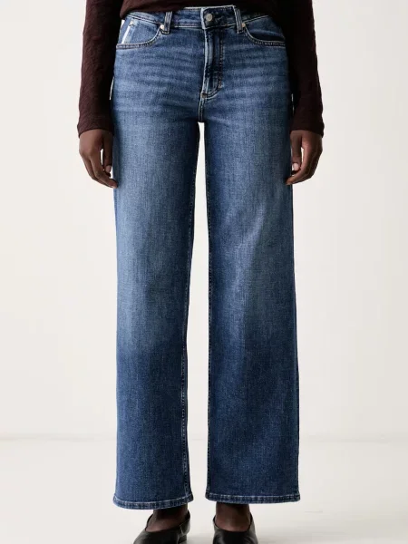 Marc O'Polo blugi wide leg pentru femei albastru