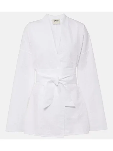 Top Tove kopertowy biały