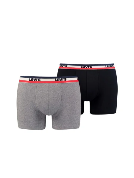 LEVI'S ® Boxerky šedý melír / jasně červená / černá bílá