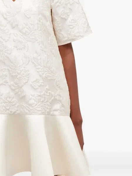 Rochie mini Ganni cu decolteu în V de costum