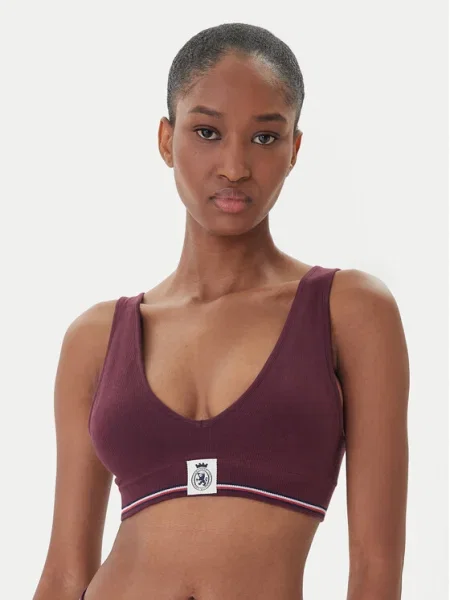 Tommy Hilfiger Sutien top Vișiniu
