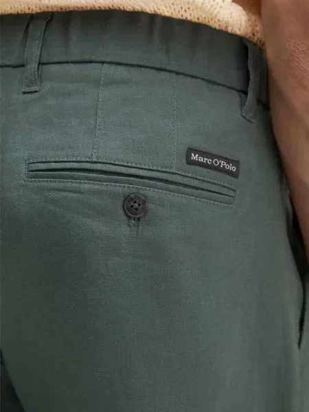 Spodnie z lnu o kroju tapered z szlufkami na model OSBY JOGGER' Marc O'polo