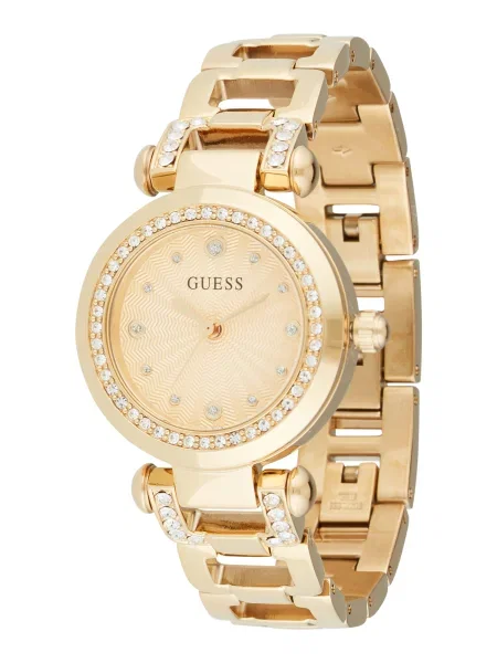 GUESS Ceas analogic GINGER auriu / transparent
