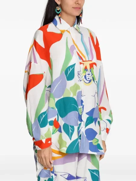 Grafic cămașă Amir Slama alb