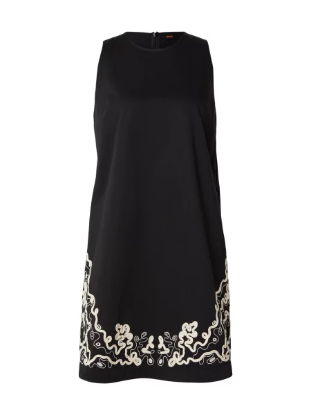 BOSS Rochie negru alb