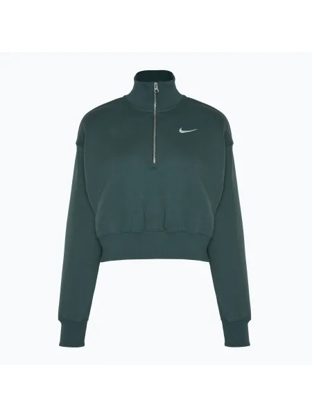 Дамски Nike Sportswear Phoenix Fleece Zip Cropped винтидж зелен/сайл суитшърт зелено