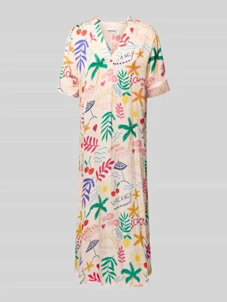 Sukienka midi z dekoltem w serek Rich & Royal biała