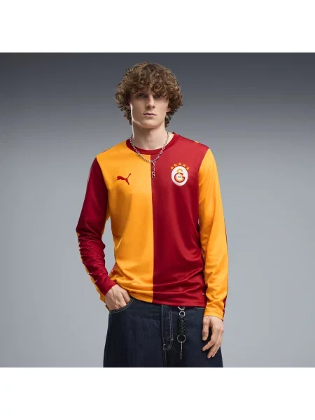 PUMA koszulka domowa Galatasaray S.K. z długim rękawem Akcesoria S czerwony