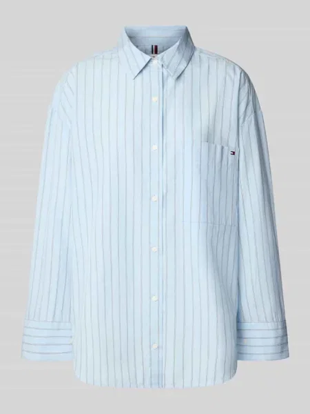 Bluzka koszulowa o kroju oversized z czystej bawełny Tommy Hilfiger