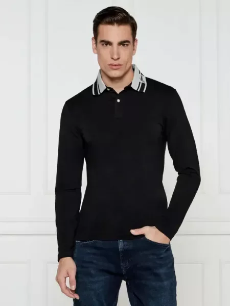GUESS Polo OLIVER | Extra slim fit negru