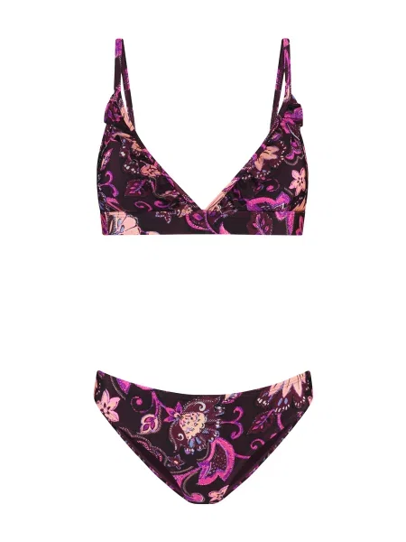 Shiwi Costum de baie două piese lila / ciclam / mov neon roz