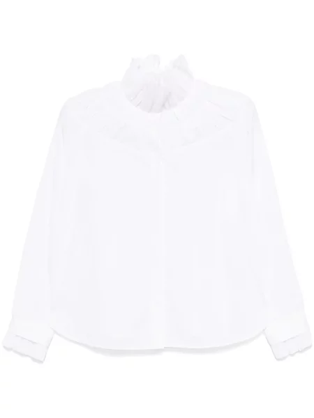 Kołnierzykowy koszula Shanshan Ruan biała