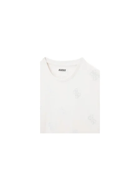 Guess Póló Fehér Relaxed Fit bézs