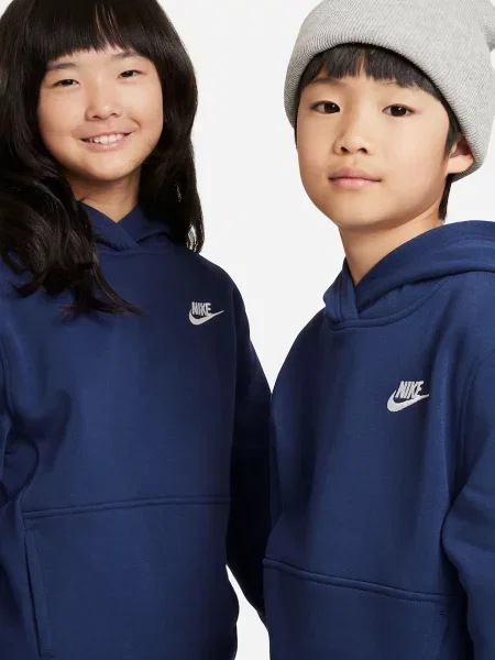Nike кофта з капюшоном дитяча з бавовною Sportswear Club Fleece