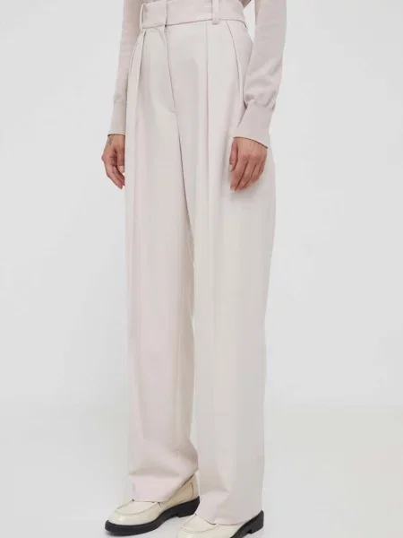 Hlače Tommy Hilfiger bež