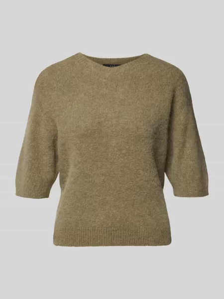 Sweter dzianinowy z krótkim rękawem Oui