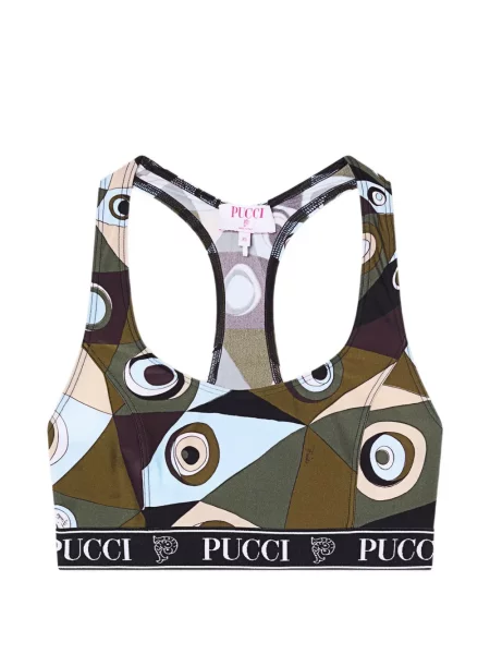 Top Pucci cu imagine verde