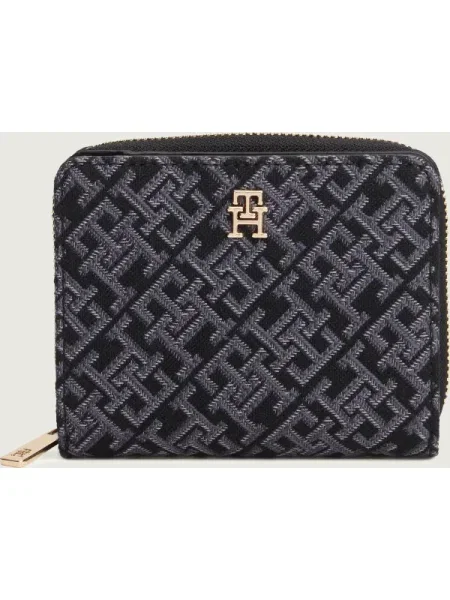 Geantă Tommy Hilfiger din jacard negru