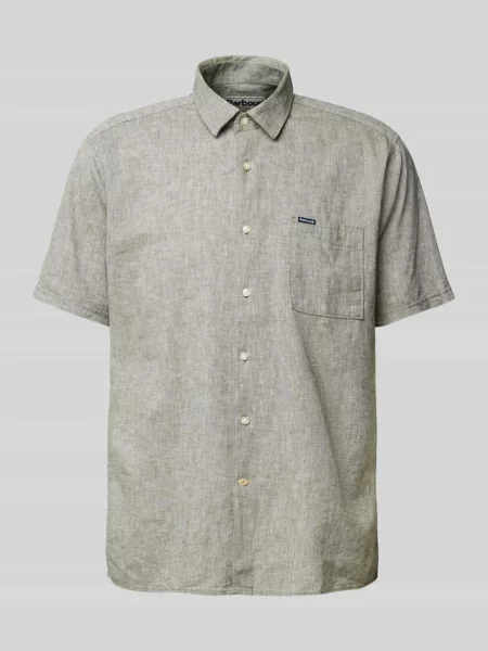 Barbour Shirt Dept Summer koszula lniana zielona