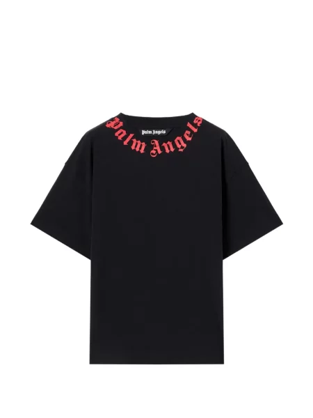 Tricou Palm Angels cu autograf negru