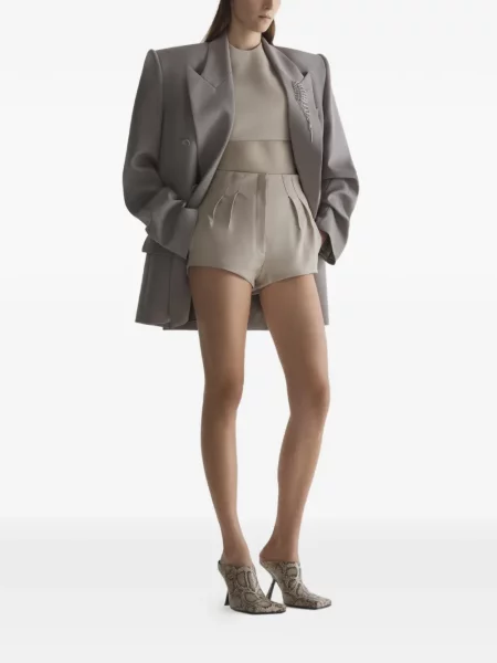 Pantaloni scurți Mugler plisate
