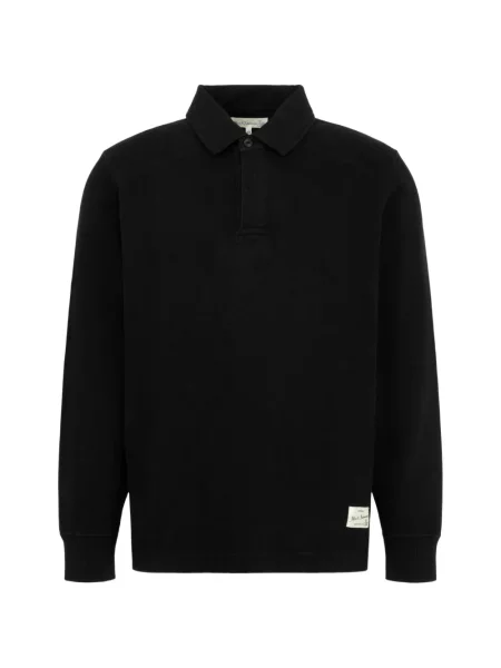Lung tricou polo Merz B. Schwanen negru