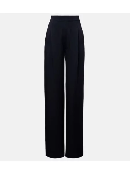 Pantaloni Max Mara din satin negru