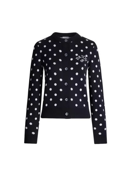 Kardigan Patou w grochy niebieski