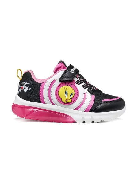 Geox CIBERDRON Looney Tunes sneakers detské čierna