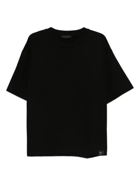 Tricou Giuseppe Zanotti cu decolteu rotund negru