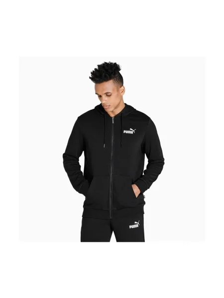 Geacă Puma cu glugă negru