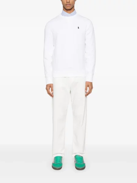 Polo Polo Ralph Lauren cu broderie de costum alb