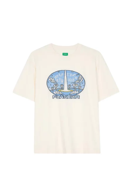Tricou Flâneur tricotate alb