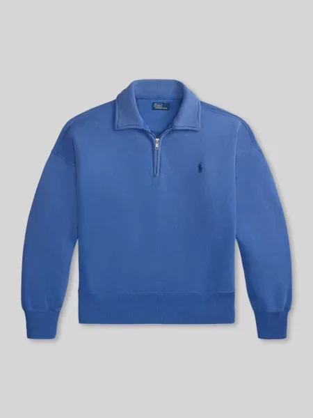 Bluza z wyhaftowanym logo Polo Ralph Lauren niebieska