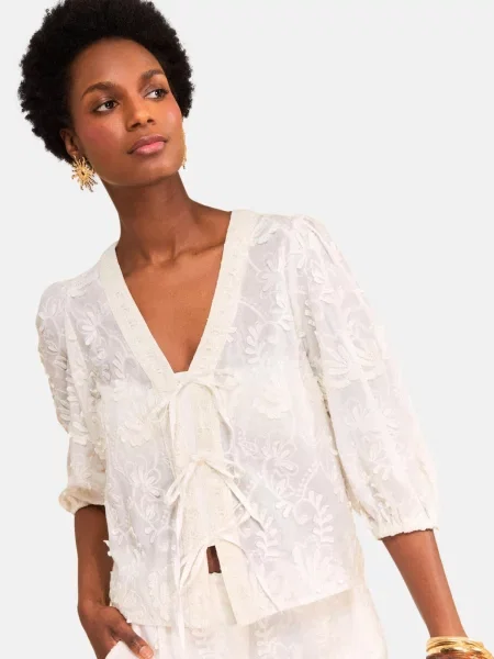 Love & roses Bluză ecru