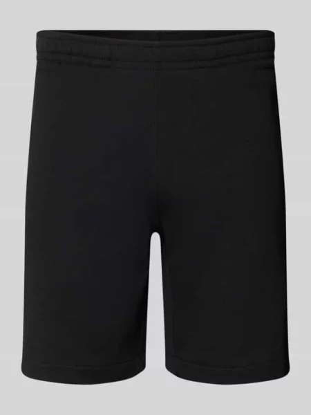 Szorty dresowe o kroju regular fit z czystej bawełny Lacoste czarne