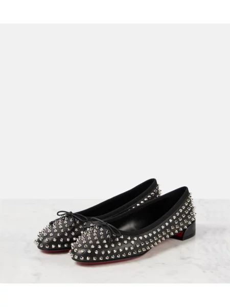Balerini Christian Louboutin din piele negru