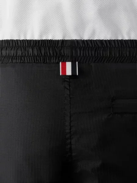 Pantaloni Thom Browne cu dungi negru