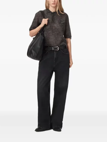 Polotričko Allsaints s autogramem šedé